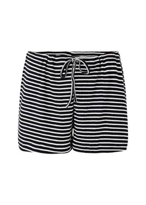 NPS Nova shorts Nps Stripes Black/Ecru Nørgaard På Strøget 